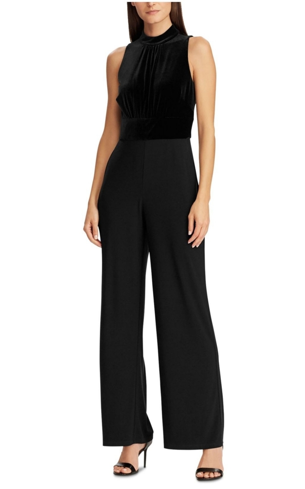 Lauren Ralph Lauren Straight-Leg Velvet-Jersey